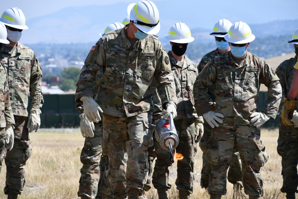 Montana Army National Guard Soldiers Conduct Wildland Firefighter Training
