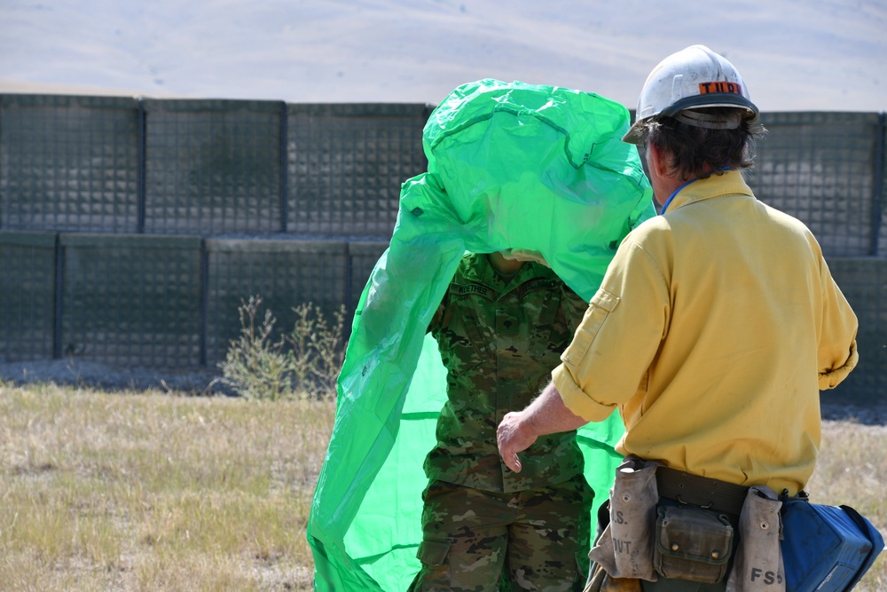 Montana Army National Guard Soldiers Conduct Wildland Firefighting Training