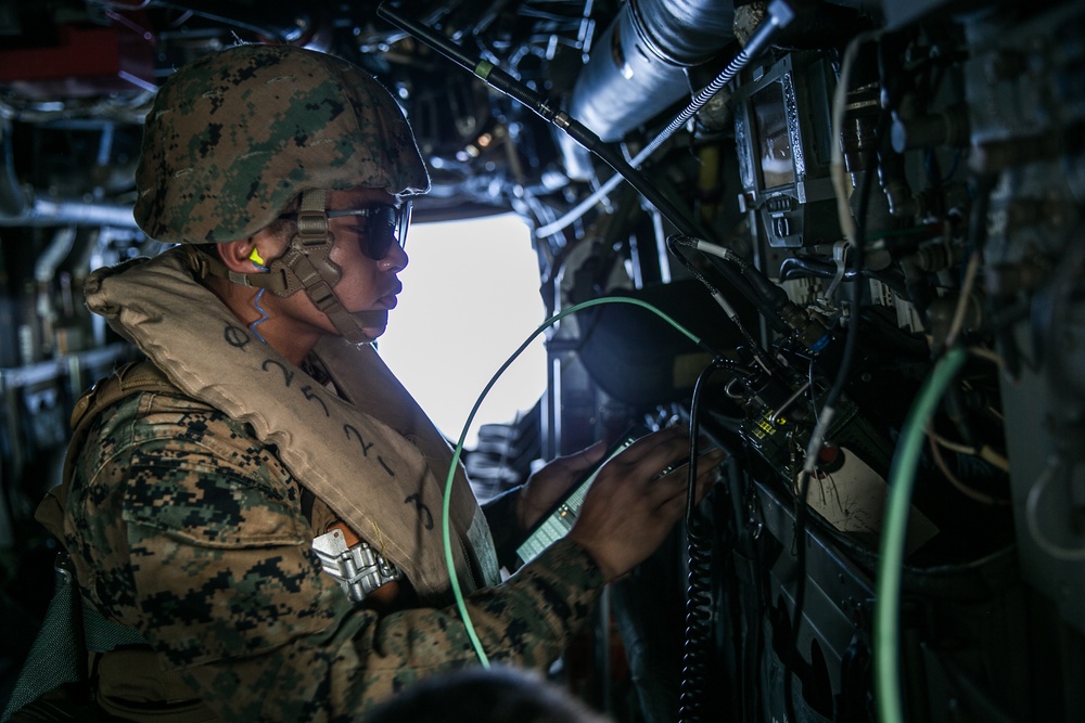 31st MEU tests air to ground communications aboard USS America