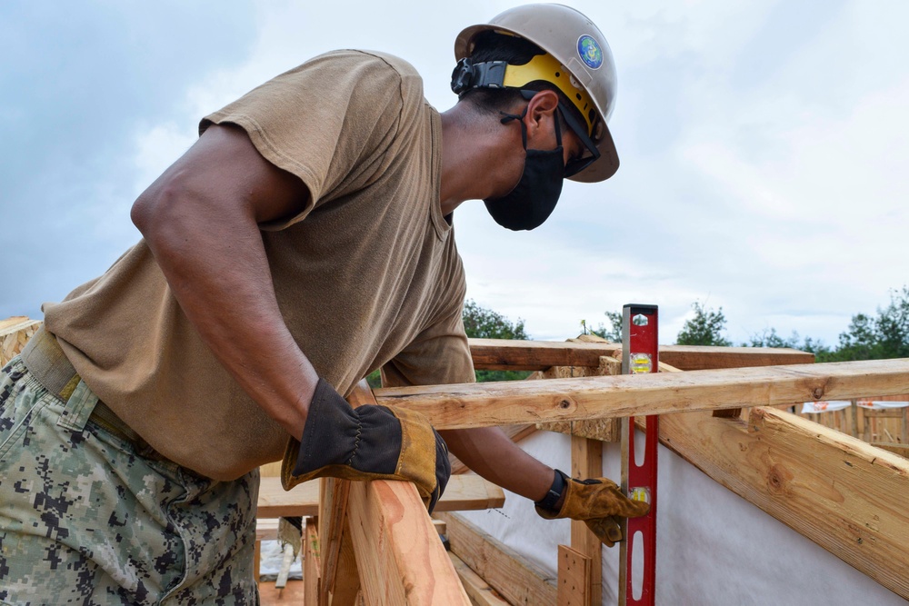 Seabees Construct Camp Tinian