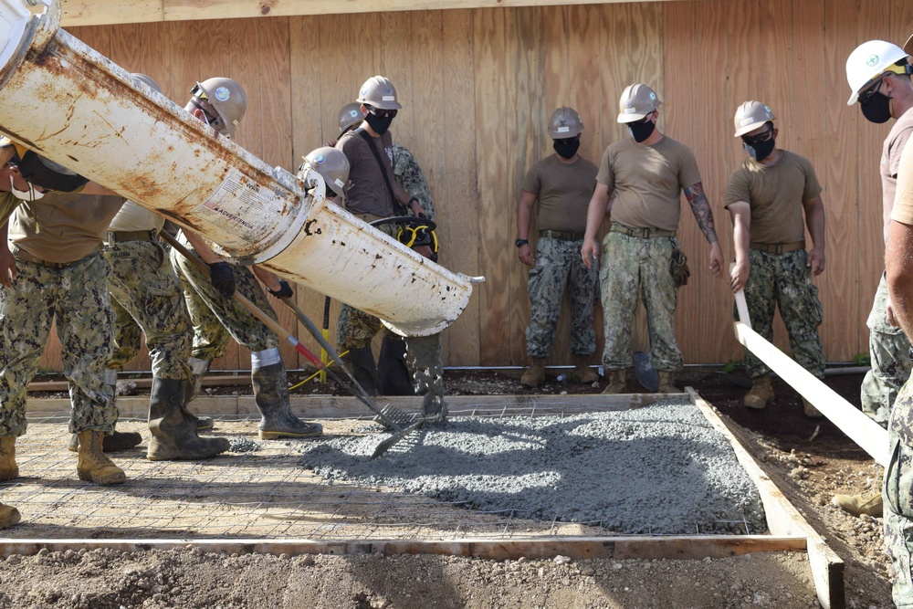 Seabees Construct Camp Tinian