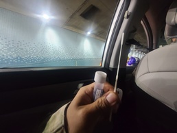 Hawaii Guard recon COVID testing conducted on freeway