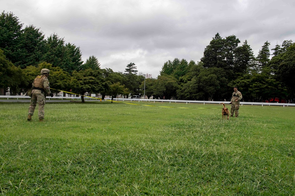 K-9s sniff out explosives on Sagami