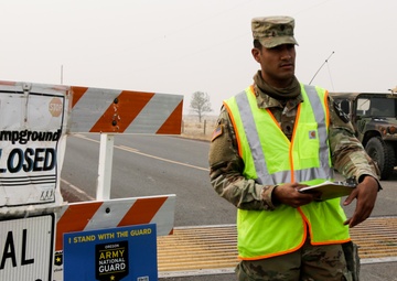 Warm Springs Police Department partners with Oregon National Guard to keep neighborhoods safe during wildfire