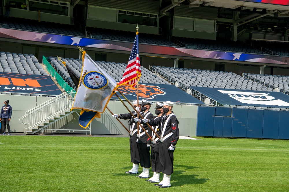 RTC Honor Guard Records National Anthem for Chicago Bears