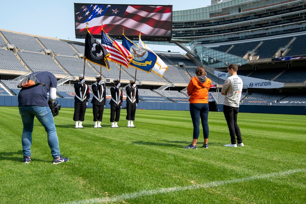 RTC Honor Guard Records National Anthem for Chicago Bears