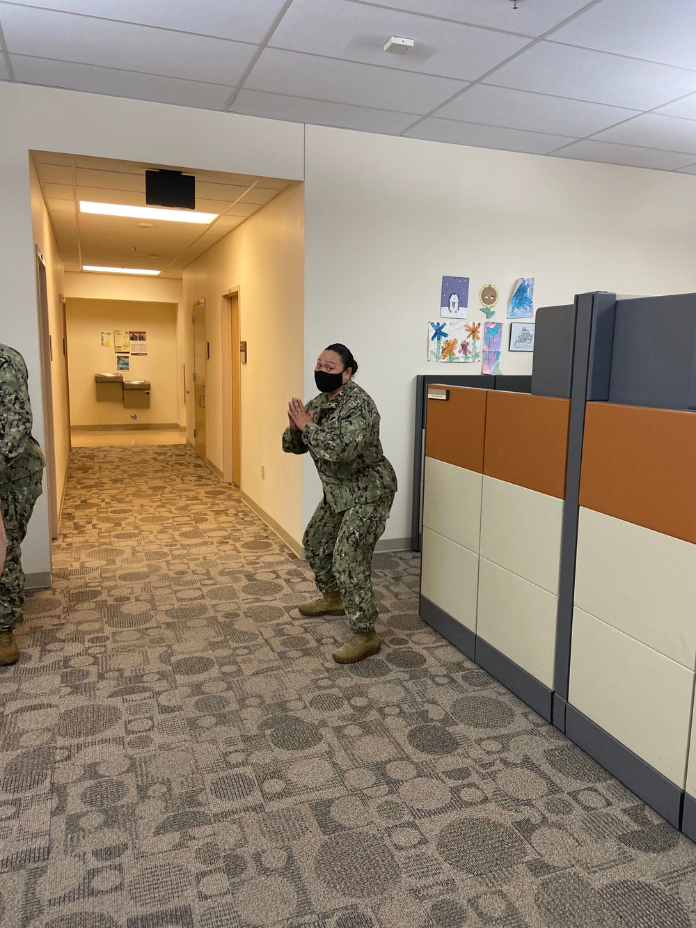 NEPMU-2 Sailors Stay Physically and Mentally Fit During a Global Pandemic through Cubicle and At-Home Workout Challenges
