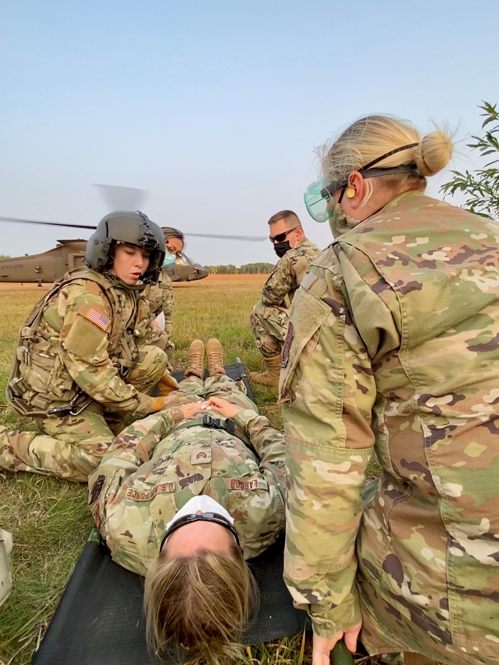 148th Fighter Wing Medical Group Field Trains with 2-211th General Aviation Support Battalion at Camp Ripley