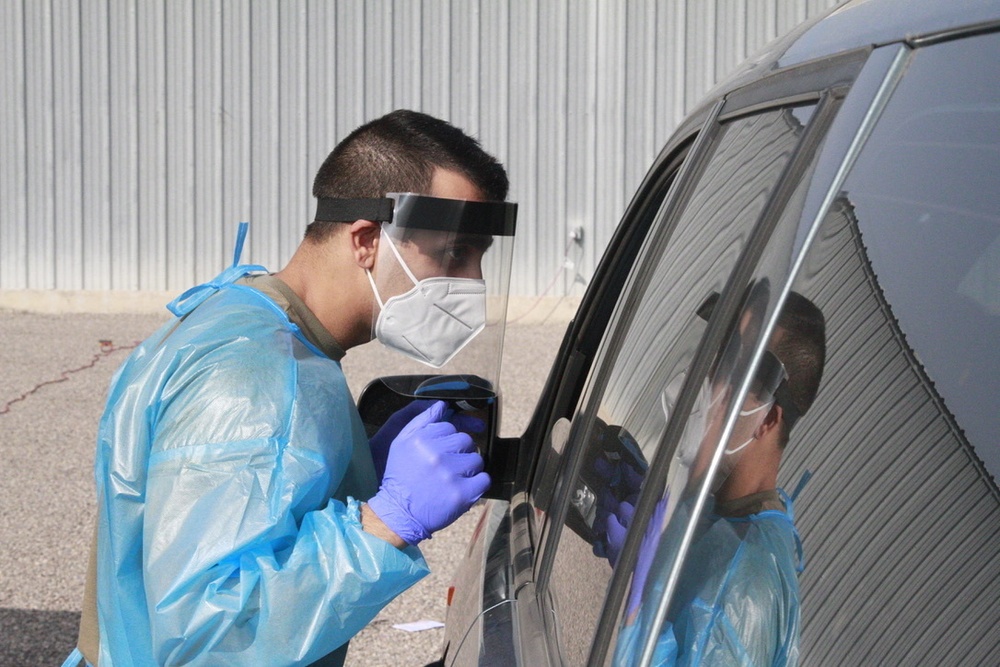 Arizona National Guard Help with COVID-19 testing site in Safford, Ariz.