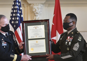 Army G-4 sergeant major concludes 33-year career