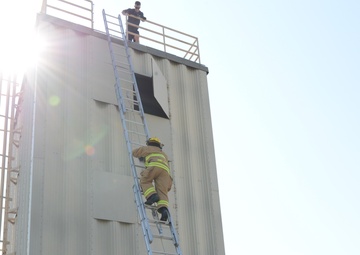 Firefighters train their own due to closed schools