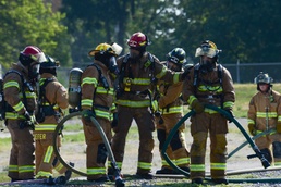 Firefighters train their own due to closed schools