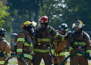 Firefighters train their own due to closed schools