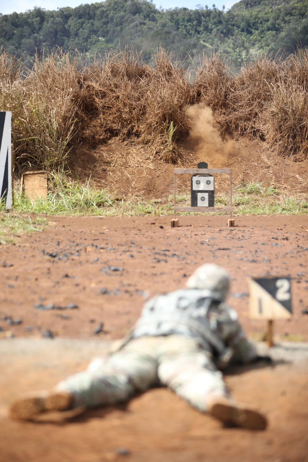 Army BWC, USARPAC NCO at the range