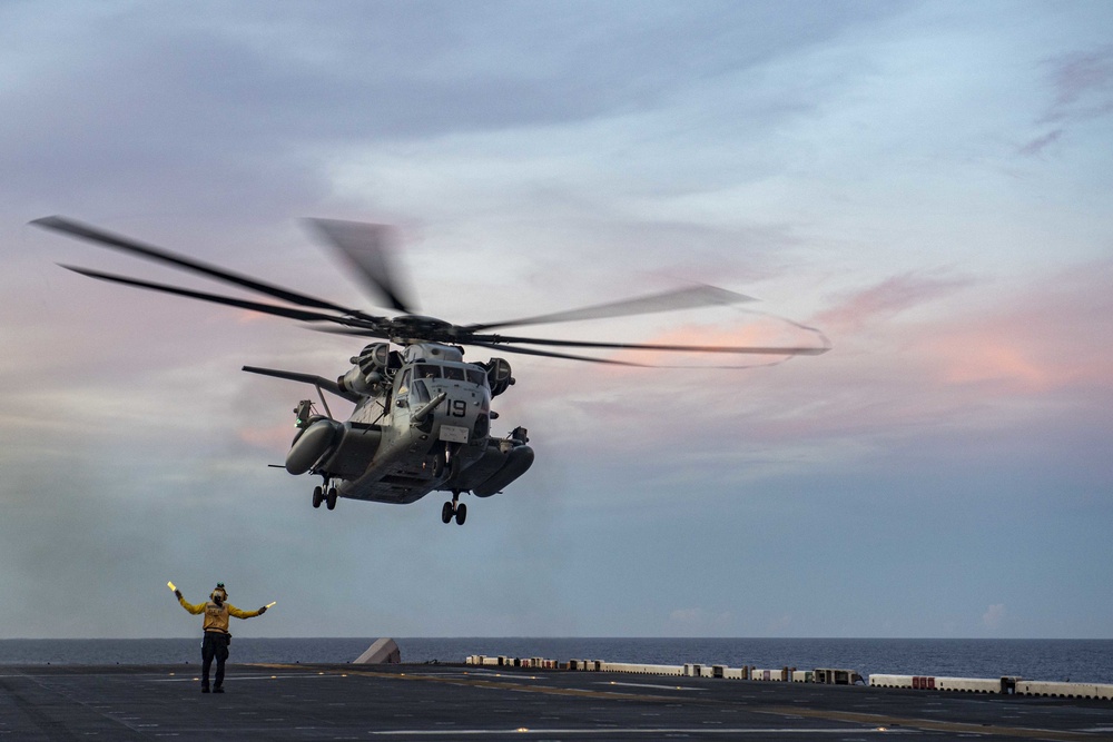 USS America (LHA 6) Conducts Flight Operations