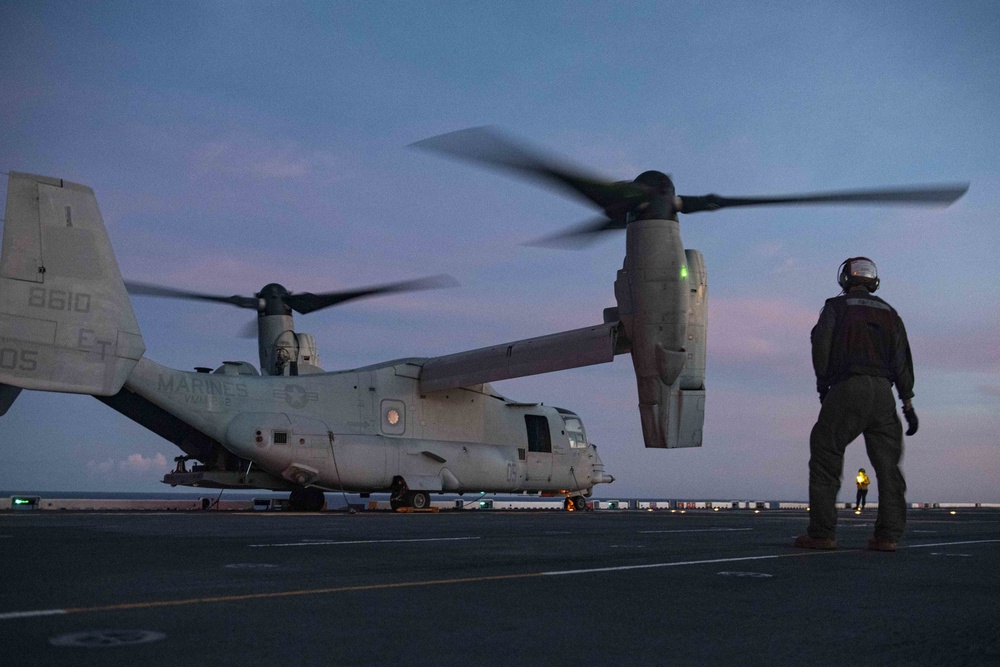 USS America (LHA 6) Conducts Flight Operations