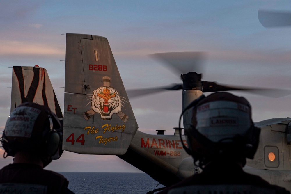 USS America (LHA 6) Conducts Flight Operations