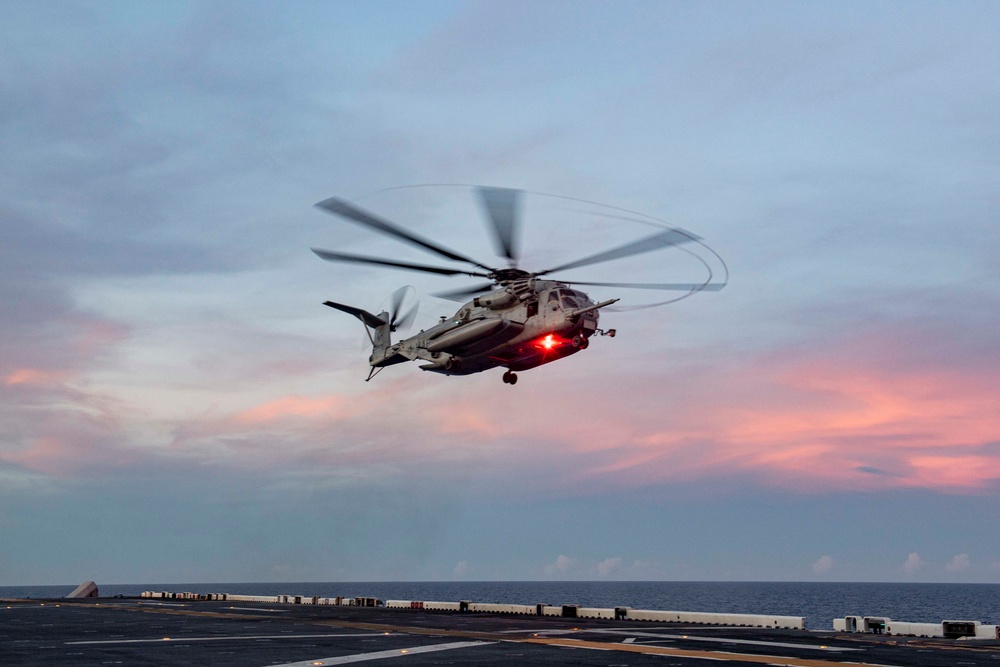 USS America (LHA 6) Conducts Flight Operations