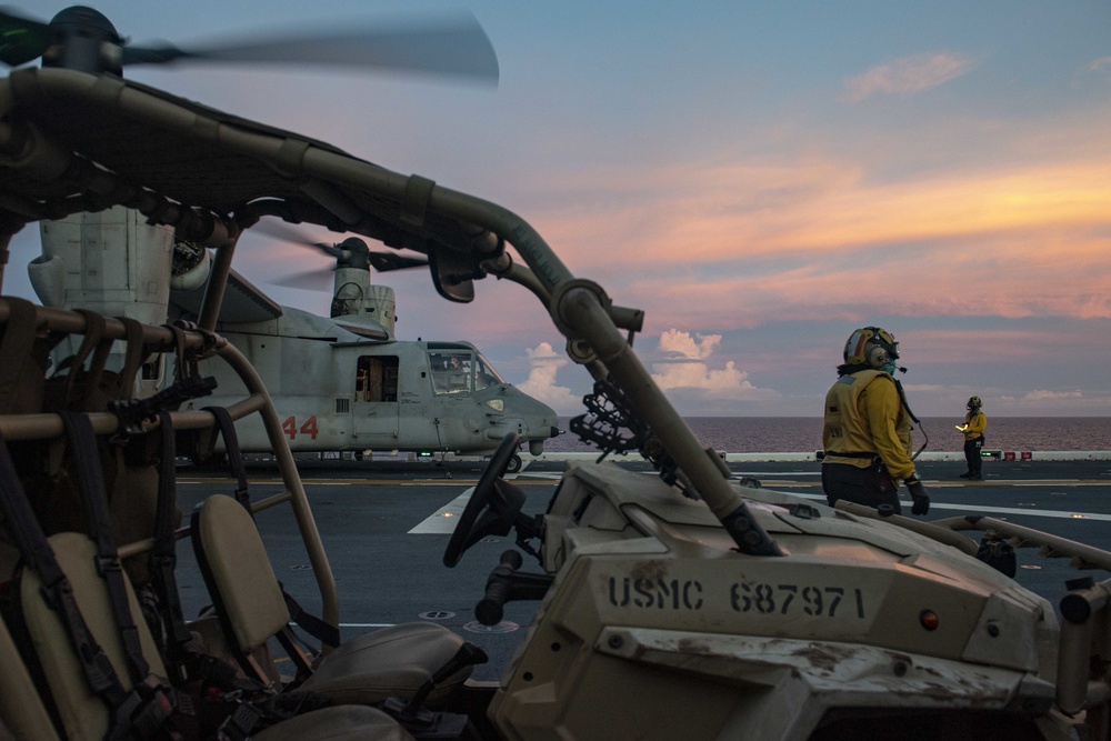 USS America (LHA 6) Conducts Flight Operations