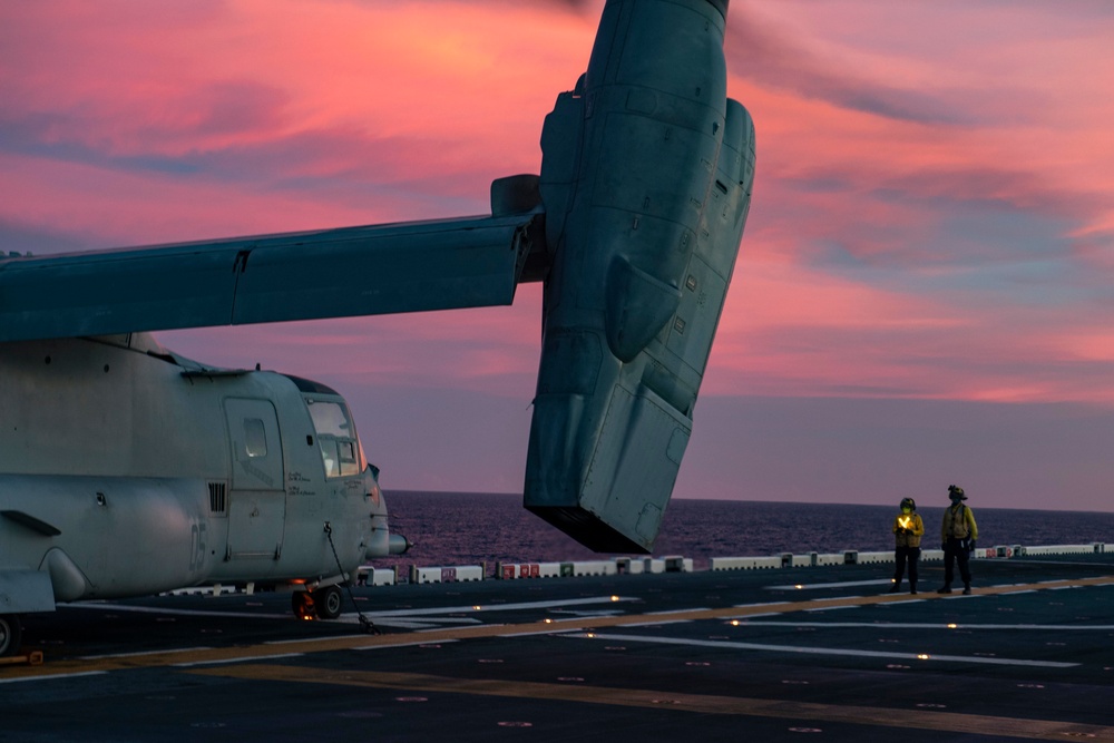 USS America (LHA 6) Conducts Flight Operations