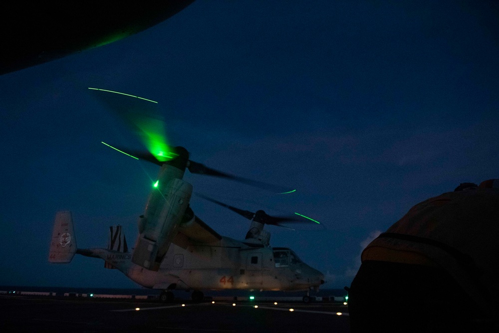 USS America (LHA 6) Conducts Flight Operations