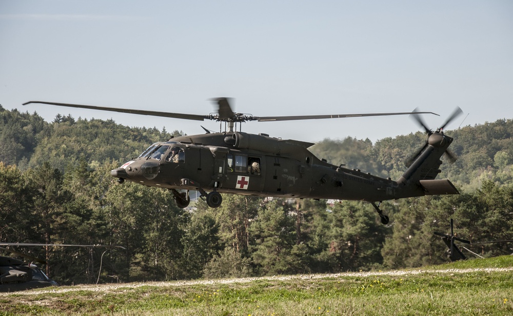 101st CAB conduct pre-flight checks at Combined Resolve XIV