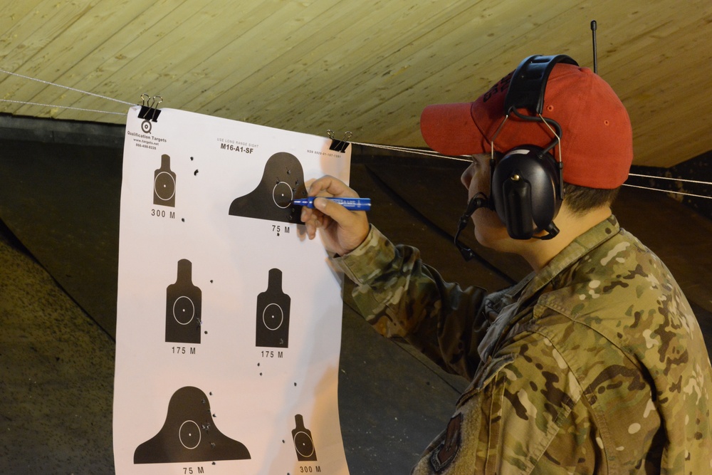 424th Air Base Squadron shooting at Chièvres range