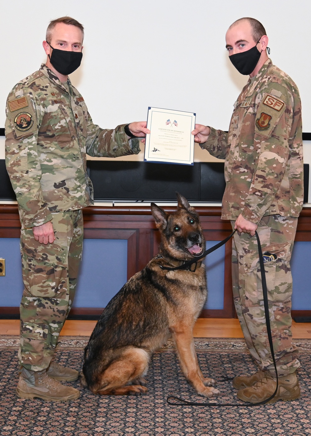 MWD Frenky retires after eight years of service