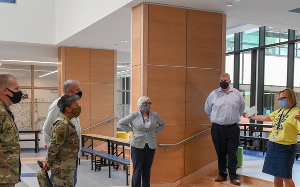 Senior leaders tour HPS, HMS