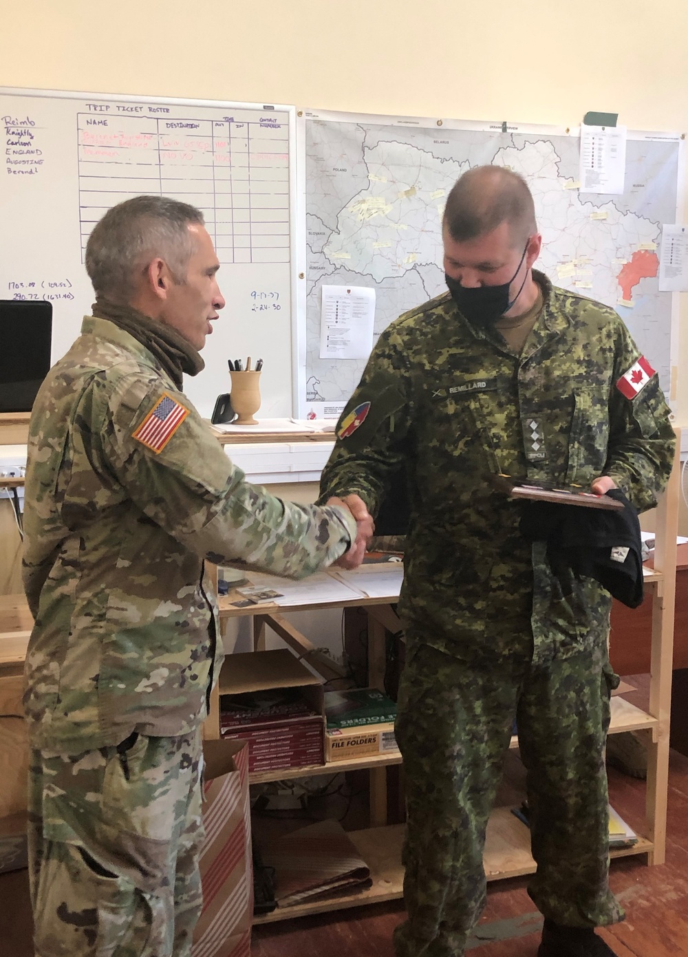 Task Force Illini recognizes Canadian leader
