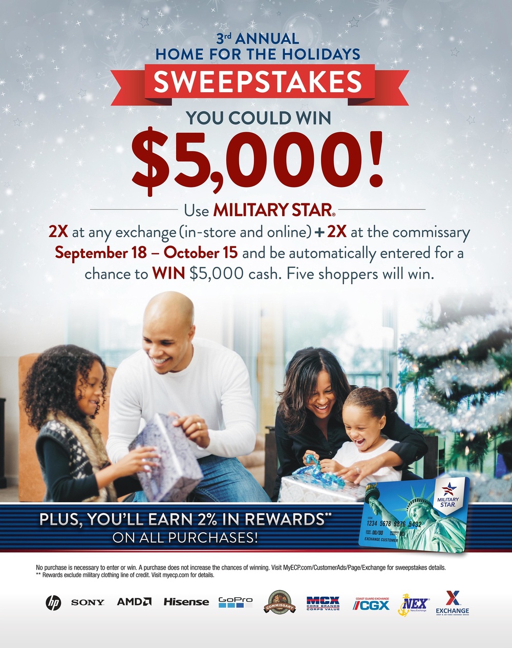 MILITARY STAR Home for the Holidays Sweepstakes