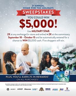 MILITARY STAR Home for the Holidays Sweepstakes