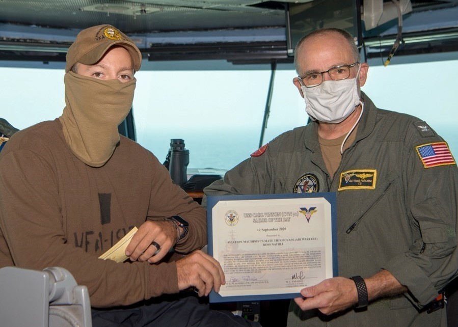 Clifton Native is USS Carl Vinson’s “Sailor of the Day&quot;