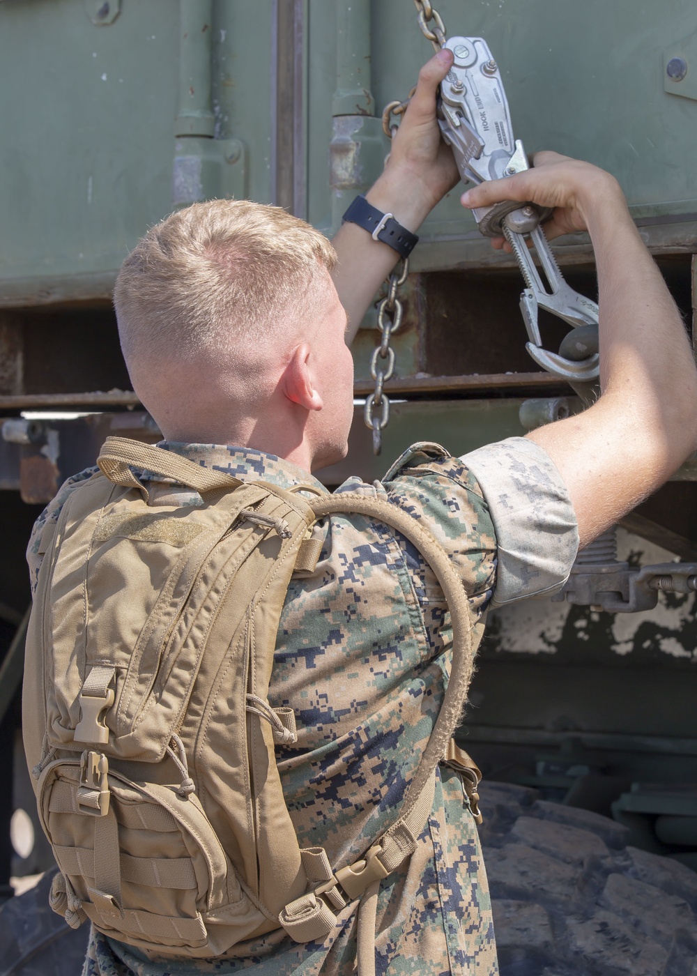 Setting up Combat Operations Center with 3rd MAW