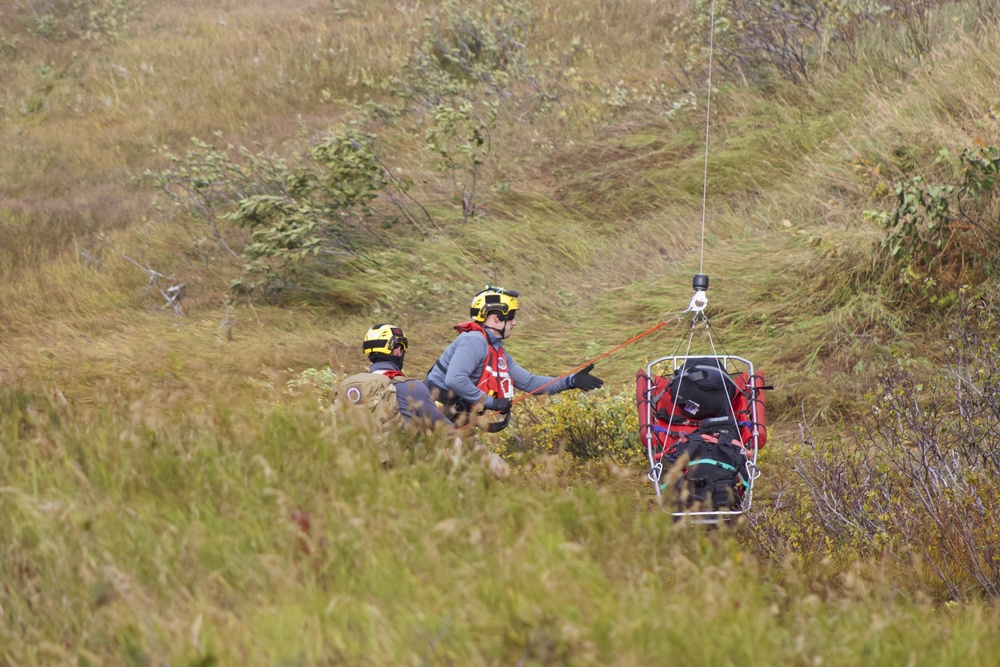Kodiak-based Coast Guard crews train for injured hiker scenario