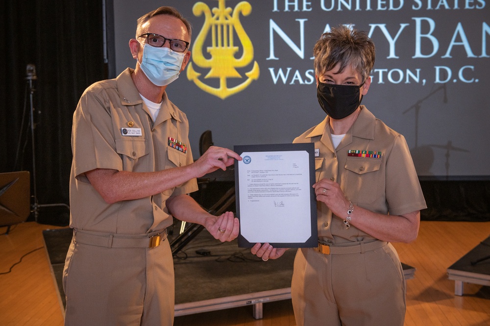U.S. Navy Band Recognizes Newly Promoted Senior and Master Chiefs