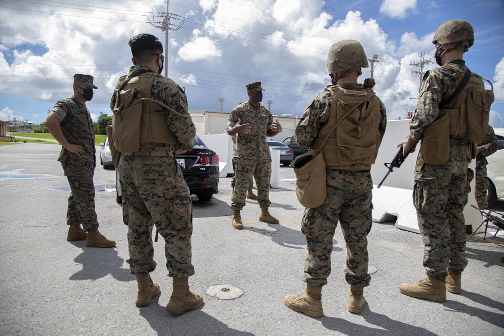 U.S Marines Stand Guard on MCAS Futenma