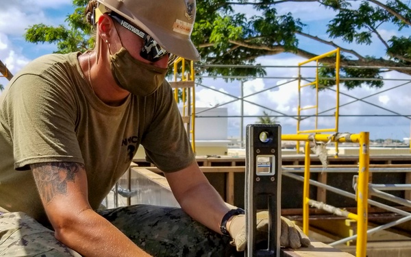 Seabees Construct U.S. Coast Guard Pavilion