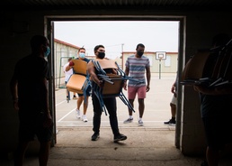 NAVSTA Rota Sailors Volunteer at Host Nation School