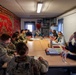 Role players meet with military officials to discuss Civil Affairs during Combined Resolve XIV