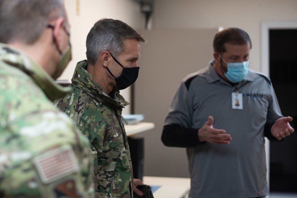 General Richard Clarke visits Cannon AFB, Melrose AFR