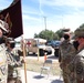 First women to pass the battalion colors in change of command ceremony in the Iowa Army National Guard