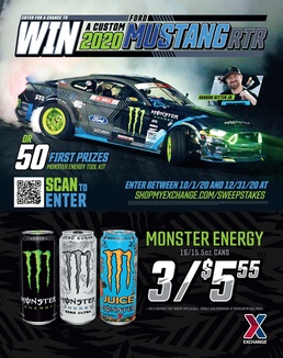 Exchange Monster Mustang sweepstakes