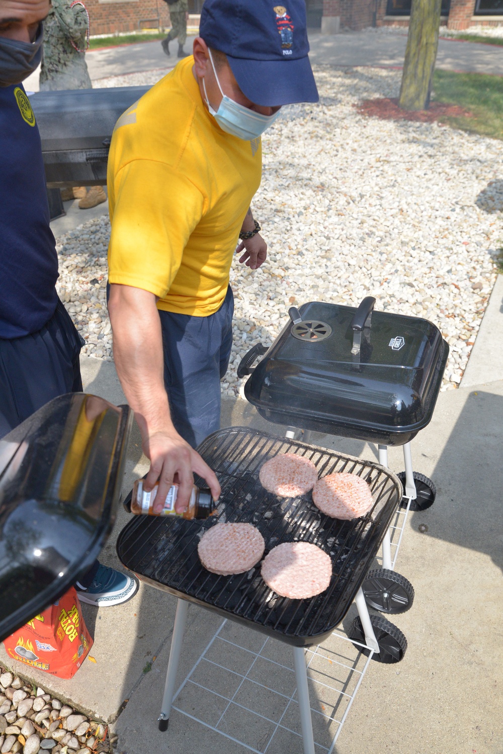 Training Support Center Great Lakes Staff Holds Barbeque for Students