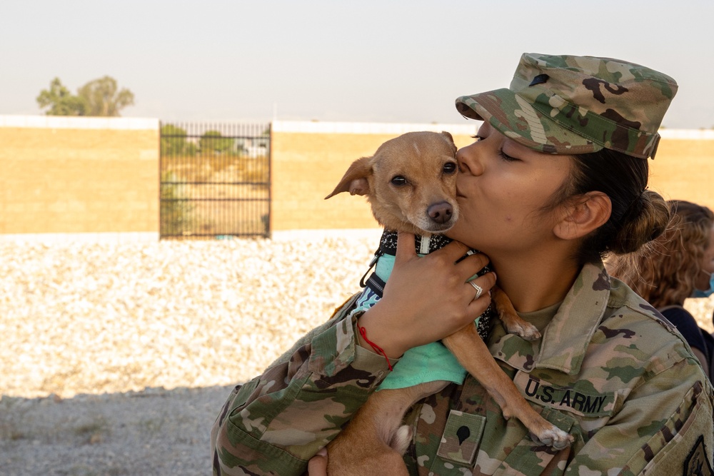 Mobilization Ceremony for Bravo company with the 422nd Expeditionary Signal Battalion