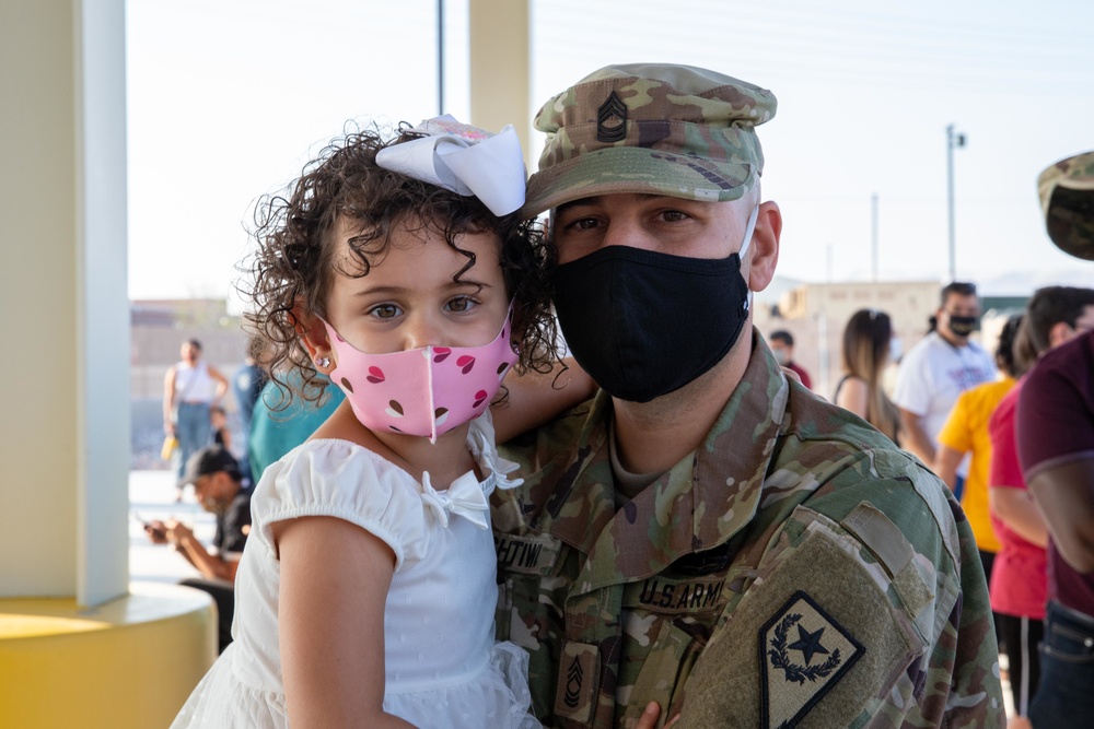 Mobilization Ceremony for Bravo company with the 422nd Expeditionary Signal Battalion