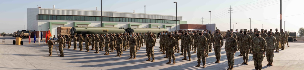 Mobilization Ceremony for Bravo company with the 422nd Expeditionary Signal Battalion