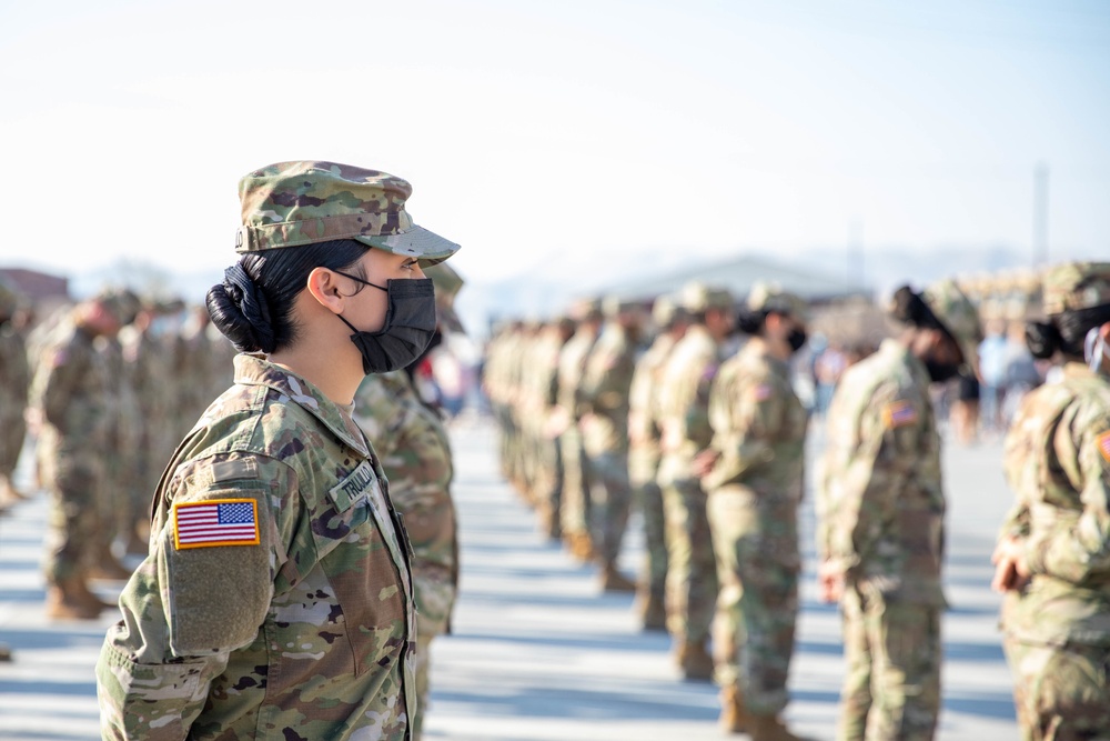 Mobilization Ceremony for Bravo company with the 422nd Expeditionary Signal Battalion