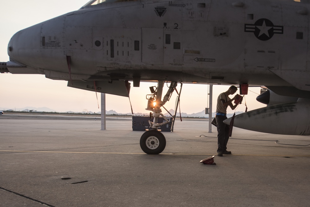 Keeping A-10s ready, day or night