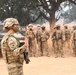 Gen. Yeager visits with 578th BEB Soldiers